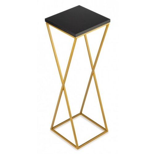  Stalak za cveće LOFT 70x24 cm, zlatna/crna Slike