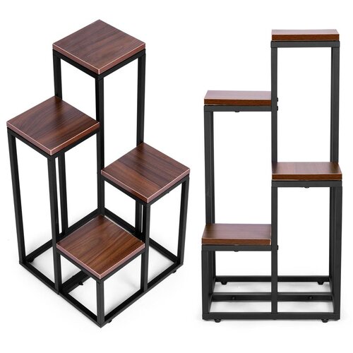 Modern Home Modernhome stalak za cvijeće tamno smeđi Slike