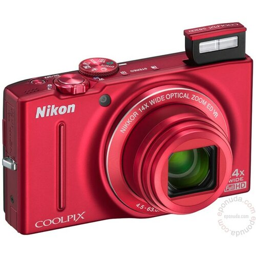 Nikon coolpix S8200 red digitalni fotoaparat Slike