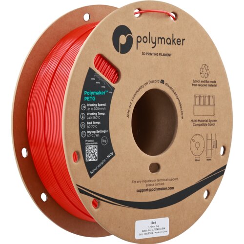 Polymaker PETG Red - 1,75 mm / 1000 g Slike
