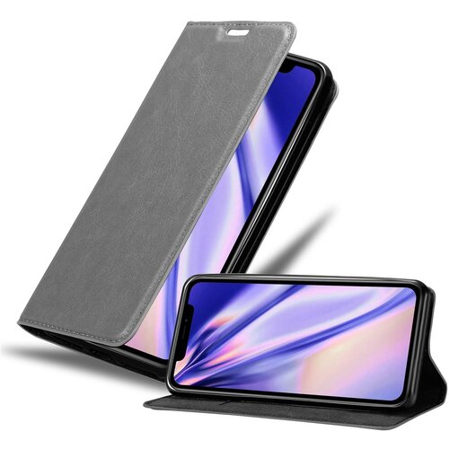 Cadorabo Ohi&amp;scaron;je, združljivo z Apple iPhone XR v titansko siva - Za&amp;scaron;čitni ovitek z magnetnim zapiranjem, stoječo funkcijo in režo za kartice, (20550894) Slike