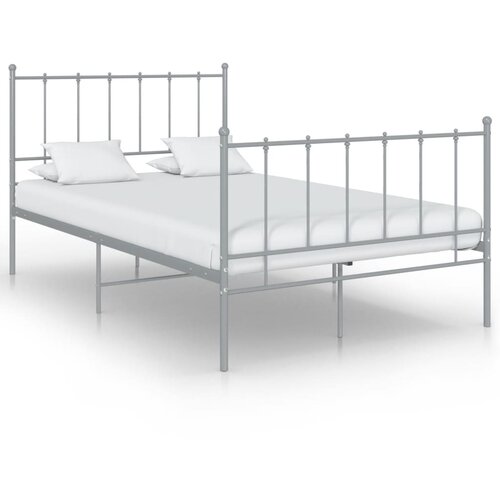 VidaXL Okvir za krevet sivi metalni 120 x 200 cm Slike