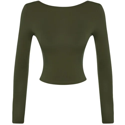 Trendyol Blouse - Khaki - Slim fit