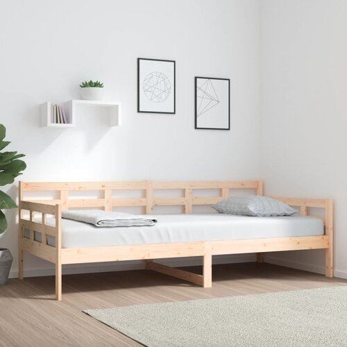 The Living Store Dnevna postelja trdna borovina 90x200 cm - Dnevna Postelja, (21508489) Slike