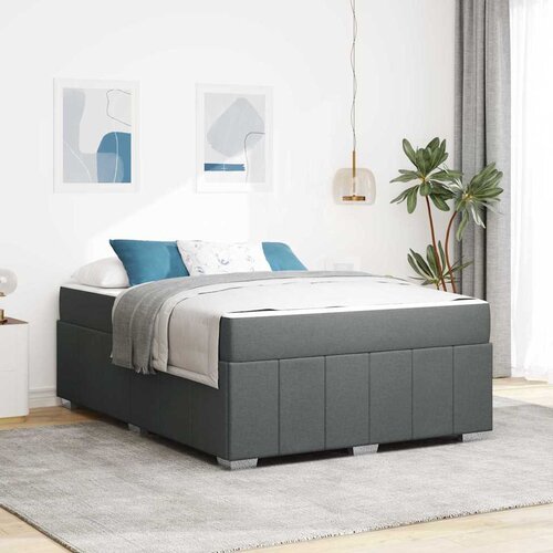 vidaXL Konstrukcija postelje Temno siva 140 x 200 cm blago Cene