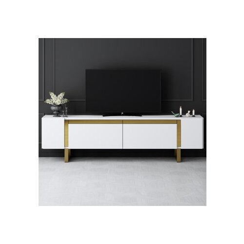 Hanah home tv polica yildiz white gold Cene