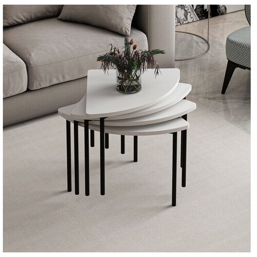 Hanah home Club sto Emma 8921, 90x42x42 cm, Bijela Cene
