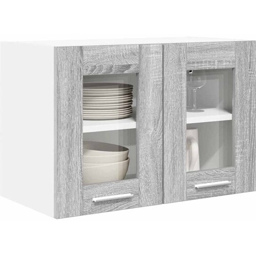  ormarić s pohranom 2 pcs Siva Sonoma 60 x 31 x 40 cm Slike