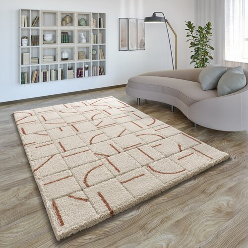 Universal Opečnato oranžno-kremno bela preproga 160x230 cm Brenda &amp;ndash; Slike