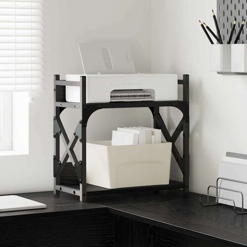  Držač za printer Crni hrast 40 x 20 x 40 cm Konstruirano drvo Slike