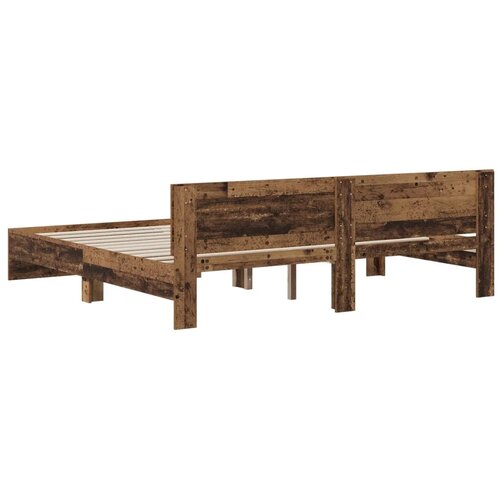  Okvir kreveta s uzglavljem Staro drvo 200 x 200 cm - Staro drvo 200 x 200 cm Slike