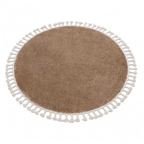 RugsX Preproga BERBER 9000 Kolesna bež Čopki berbery Maro&scaron;ki ko&scaron;ati cercle 160 cm, (5000176027) Cene