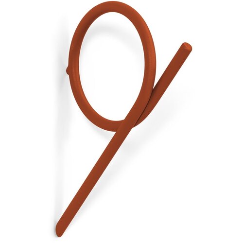 Spinder Design Opečnato oranžen kovinski stenski obe&amp;scaron;alnik Tuba &amp;ndash; Slike