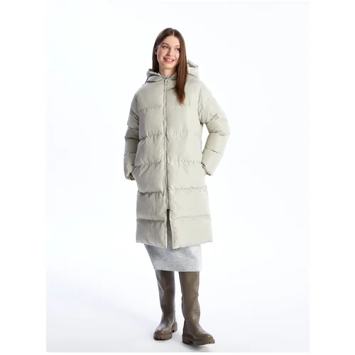 LC Waikiki Women's Hooded Plain Puffer Coat