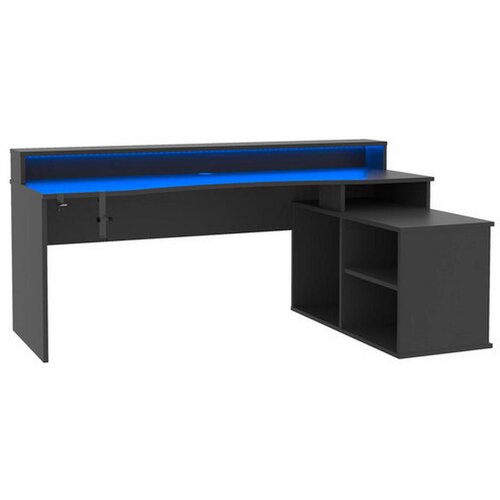 MID.YOU gaming miza kovina, umetna masa, leseni material črna Cene