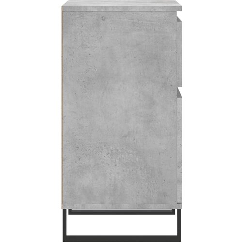  Komode 2 kom boja betona 40 x 35 x 70 cm od konstruiranog drva Siva Slike