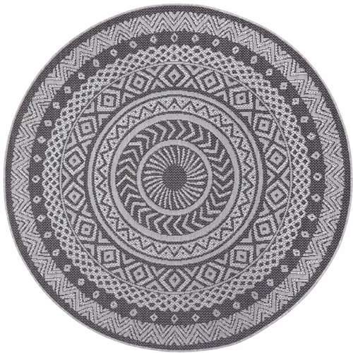 Ragami siva vanjska krpa tepiha kruga, Ø 120 cm