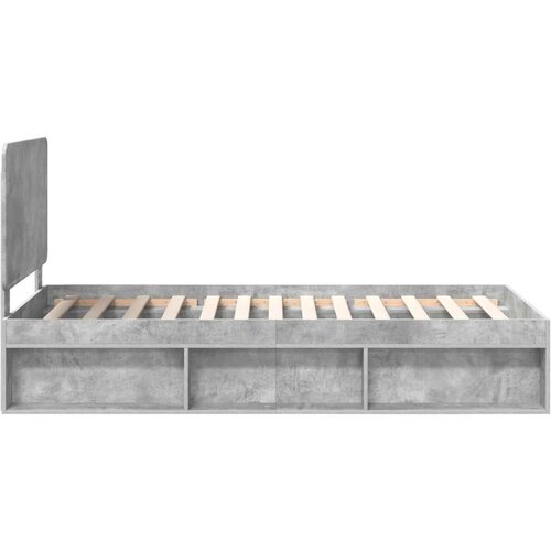  Okvir za krevet Beton 90 x 200 cm Čvrsto borovo drvo Slike