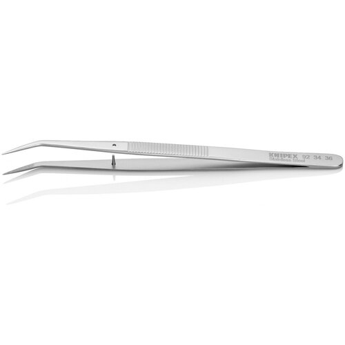 Knipex zakrivljena precizna &amp;scaron;picasta pinceta 152mm - pod 25&amp;deg; (92 34 36) Slike