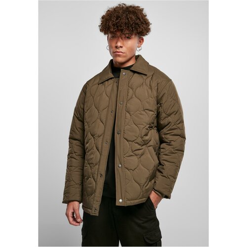 UC Men Quilted coach jacket olive Cene