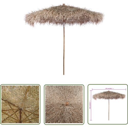  The Living Store Senčnik iz bamubsa s streho iz listov bananovca 270 cm - Senčnik, (21743169) Cene