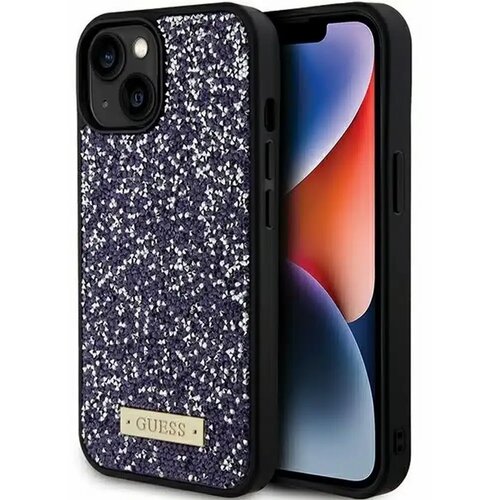 Guess Originalna Hardcase GUHCP15SPFGSBSP torbica za iPhone 15 (metalni logo Rhinestone / svijetlo roza) Cijene