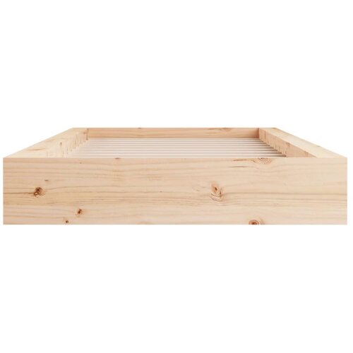  Okvir za krevet 90 x 190 cm jednokrevetni od masivnog drva Slike