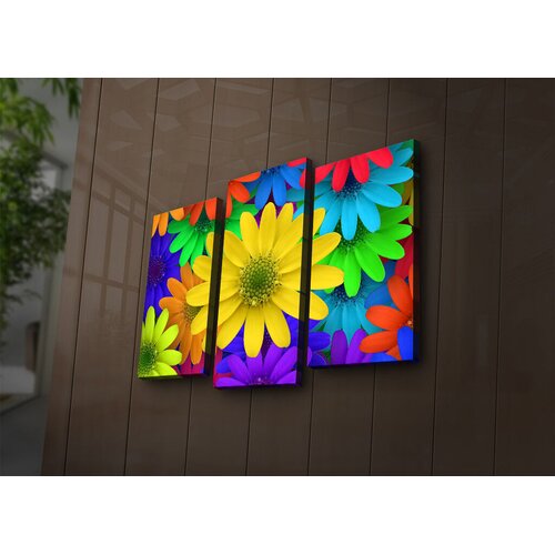 Wallity Set slika sa LED rasvjetom 3PATIACT-6, 3 dijela Cene