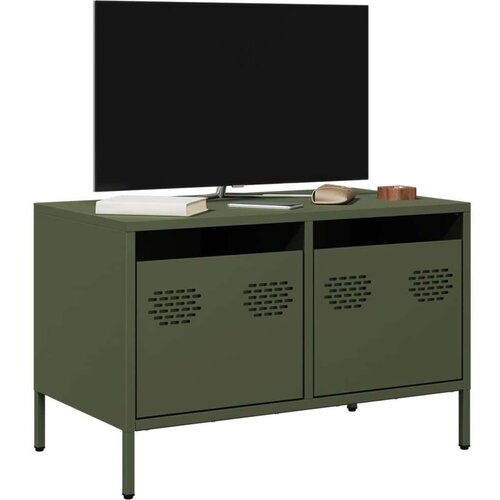 vidaXL TV ormarić maslinastozeleni 68x39x43,5 cm hladno valjani čelik Cijene