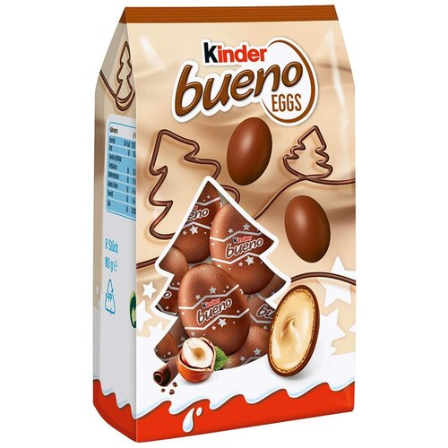 Kinder čokoladni vafl bueno eggs 80g Slike