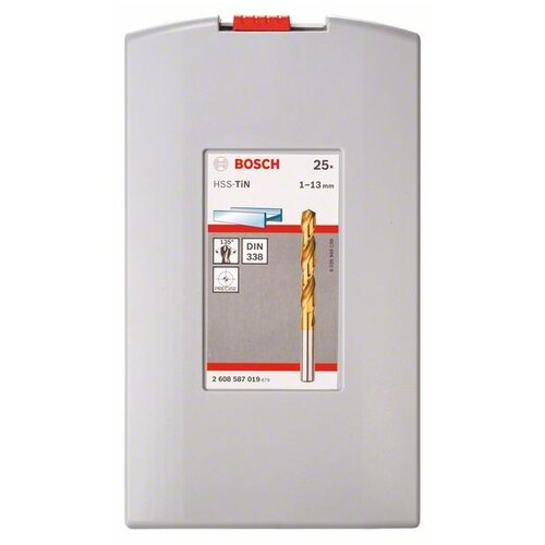 Bosch 25-delni set burgija za metal HSS-TiN, DIN 338 Cene