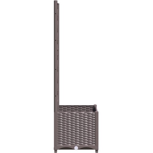 Vrtna sadilica s re&amp;scaron;etkom smeđa 40 x 40 x 136 cm PP Slike