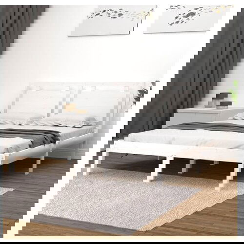 vidaXL Posteljni okvir bel iz trdnega lesa 135x190 cm 4FT6 Cene