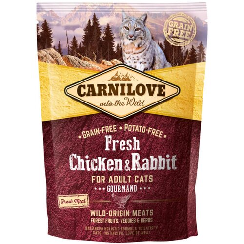 Carnilove cat fresh adult - piščanec & zajec 400 g Cene