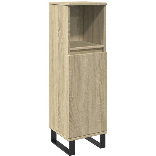 Maison Chic Kopalniška omarica - Kopalniški kabinet sonoma hrast 30x30x100 cm inženirski les, (21794460) Cene