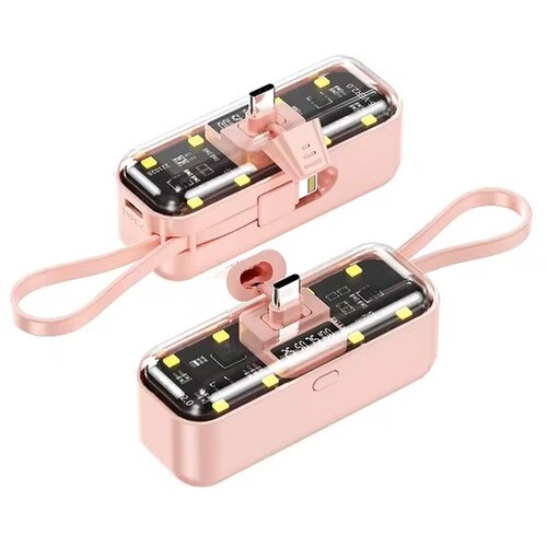 Oxpower Power bank prenosiva baterija privezak 5000mAh Type C roze Cene
