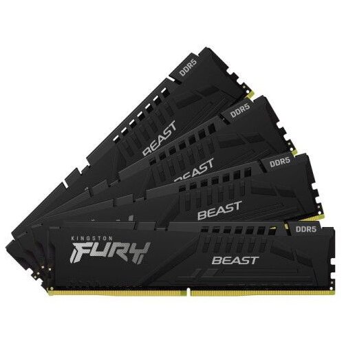  RAM DIMM DDR5 128GB (4x32GB) 5200MHz Kingston Fury Beast KF552C40BBK4-128 Cene