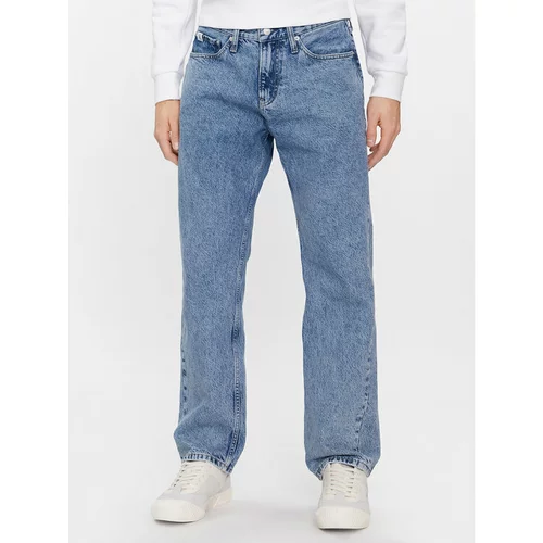 Calvin Klein Jeans Jeans hlače 90's J30J324551 Modra Straight Fit