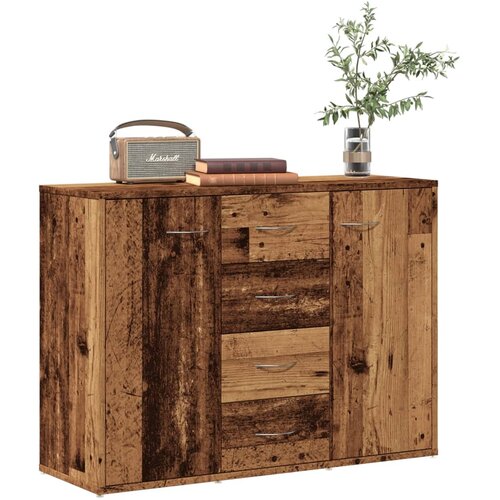 vidaXL Komoda starinski les 88x30x64 cm inženirski les Cene