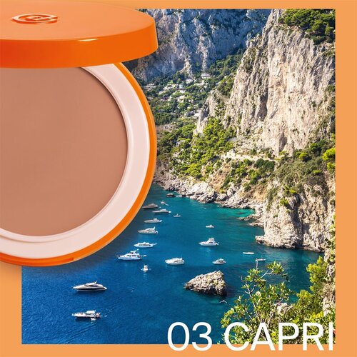 Collistar Mediterranea Sun Compact Foundation REFILL pudrasti make-up SPF 15 odtenek 03 Capri 10,5 g Slike
