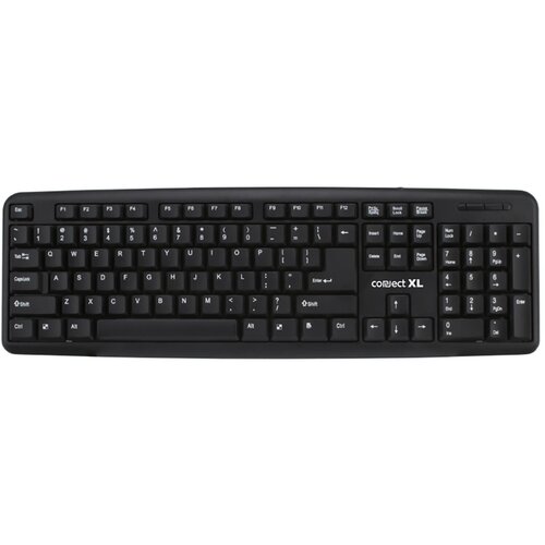 Connect Xl Tastatura sa Qwerty rasporedom, USB, crna boja - CXL-K100 Cene