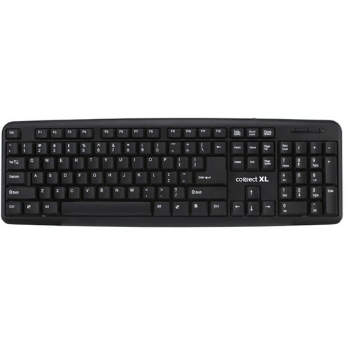 Connect Xl Tipkovnica sa Qwerty rasporedom, USB, crna boja - CXL-K100 Cijene