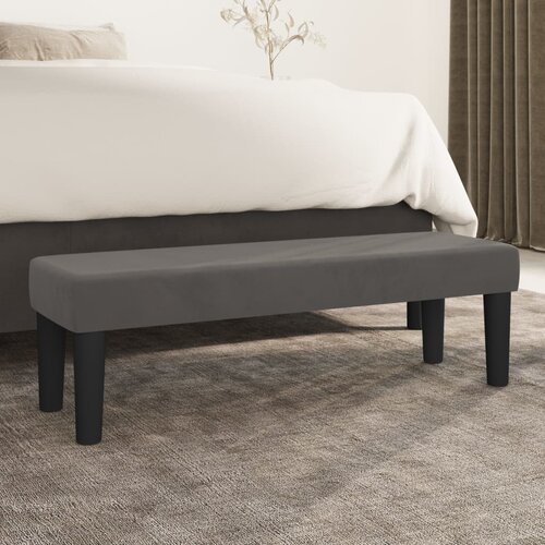 vidaXL Klupa tamnosivi 100x30x30 cm baršunasti Cijene
