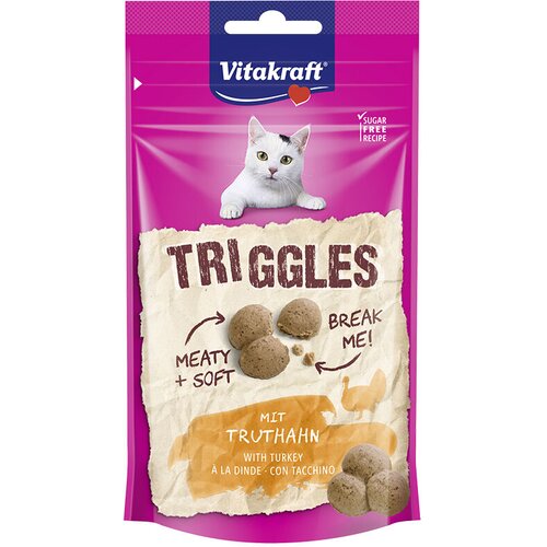 Vitakraft Poslastica za mačke, Triggles Puretina, 40 g Slike