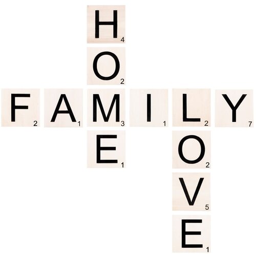 Wallity Zidni ukras Scrabble Slike