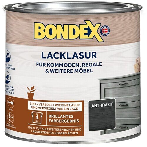 BONDEX Lak lazura (375 ml, antracit, svilnati sijaj) Cene