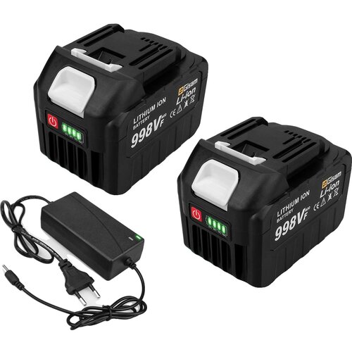 Gisam 18V Litij-ionska baterija, visoka kapaciteta 22500mAh ali 15000mAh, združljiva z Makita električnimi orodji, 2x998VF-1xPolnilec, (5000161548) Cene