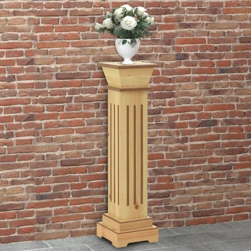 vidaXL Klasično stojalo za rastlino svetli les 17x17x66 cm MDF Cene
