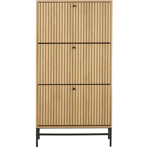Actona Preklopna omarica za čevlje v hrastovem dekorju v naravni barvi 72x140x25 cm Albany &amp;ndash; Slike