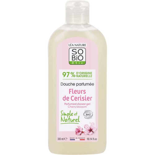 LÉA NATURE SO BiO étic Gel za prhanje "Češnjev cvet" - 300 ml Cene